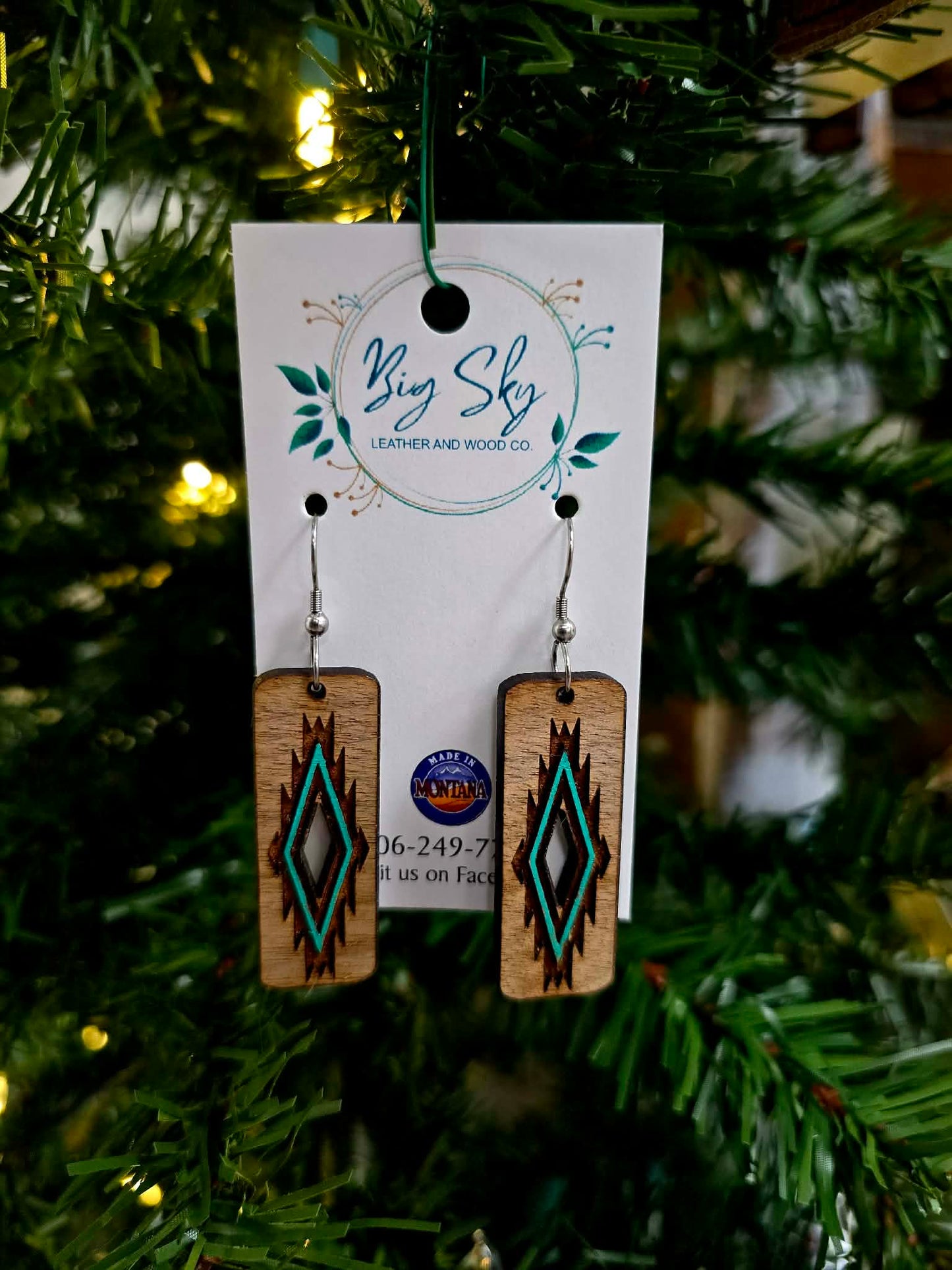 Big Sky Leather &amp; Wood Co. Earrings