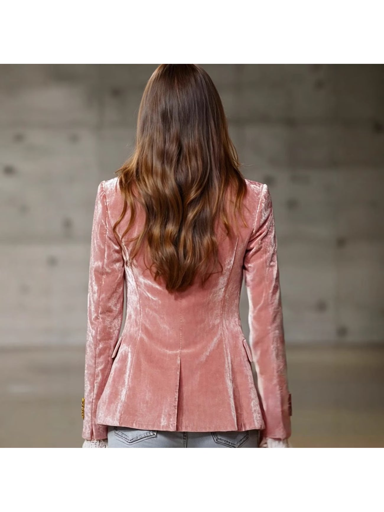 Pink Velvet Blazer