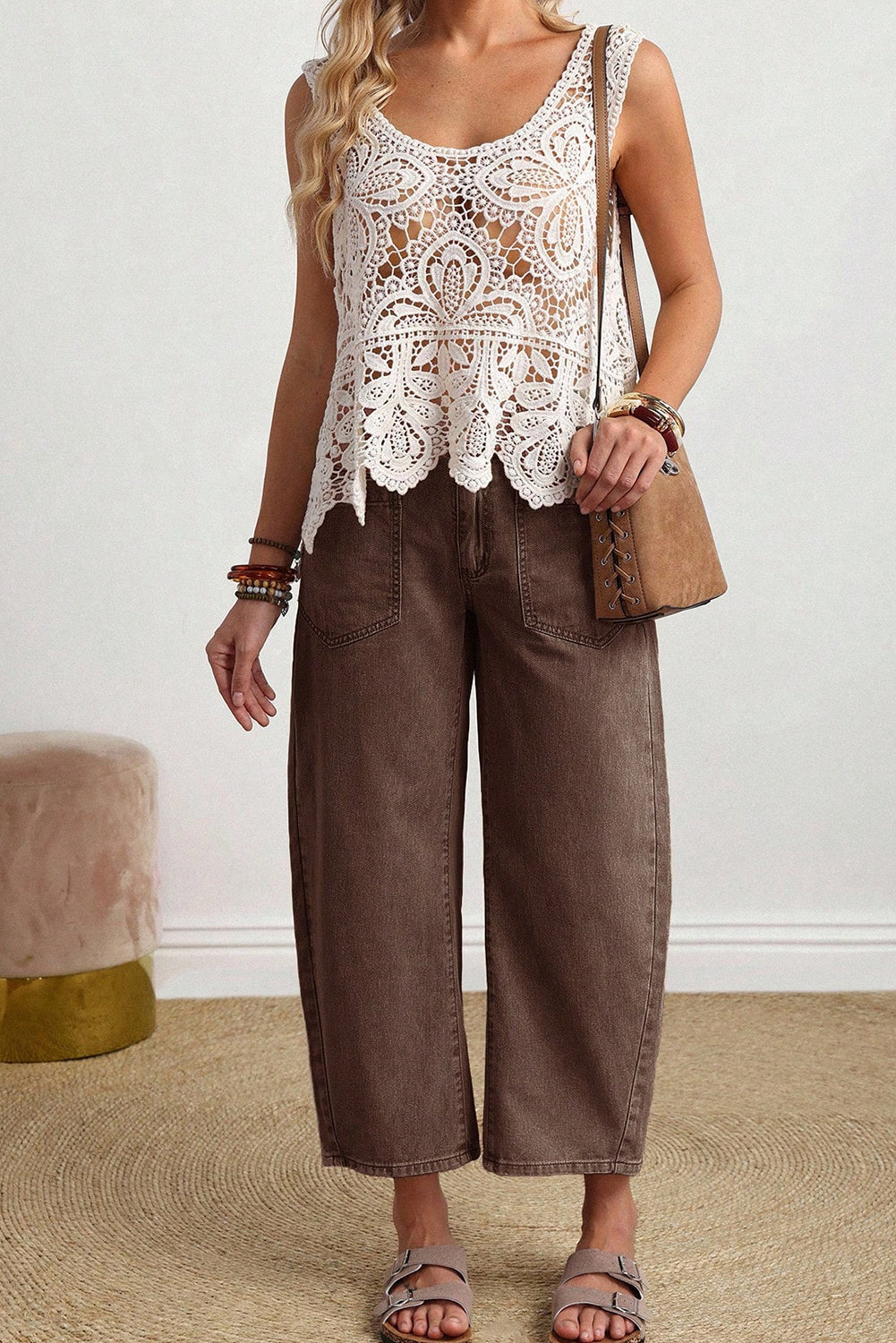 Coffee Run Barrel Jeans