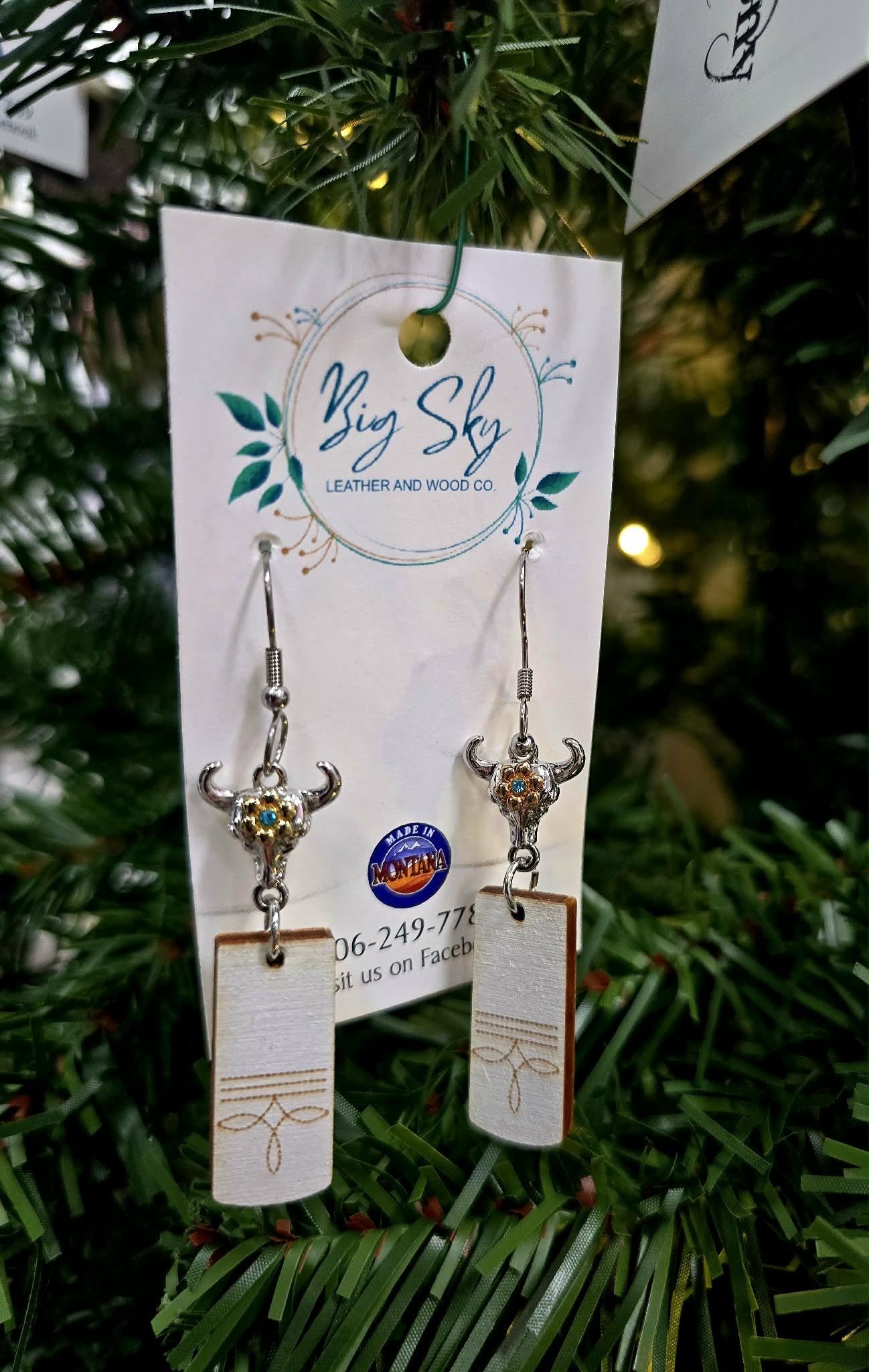 Big Sky Leather &amp; Wood Co. Earrings