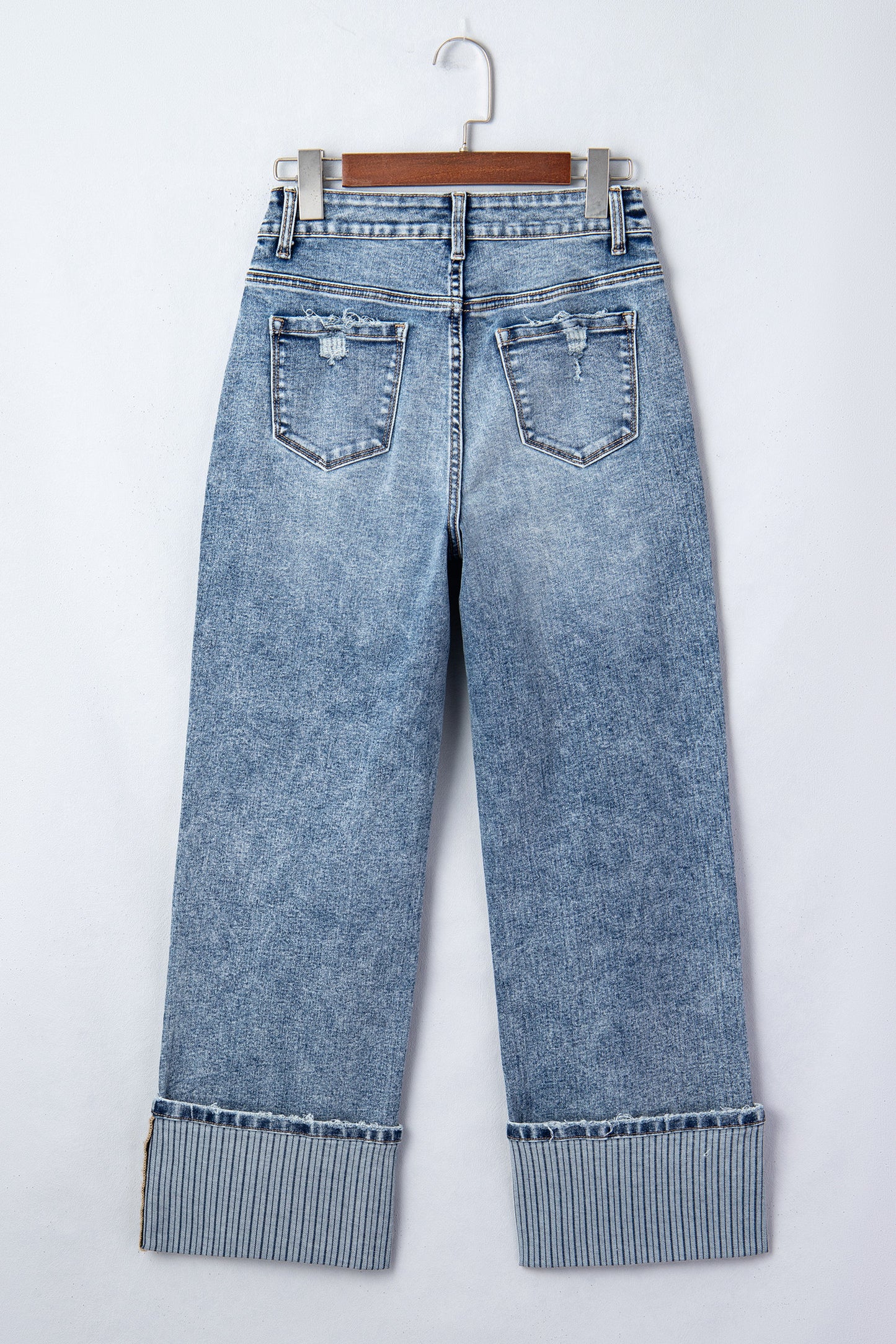 Ashleigh Blue Cuffed Straight Jeans