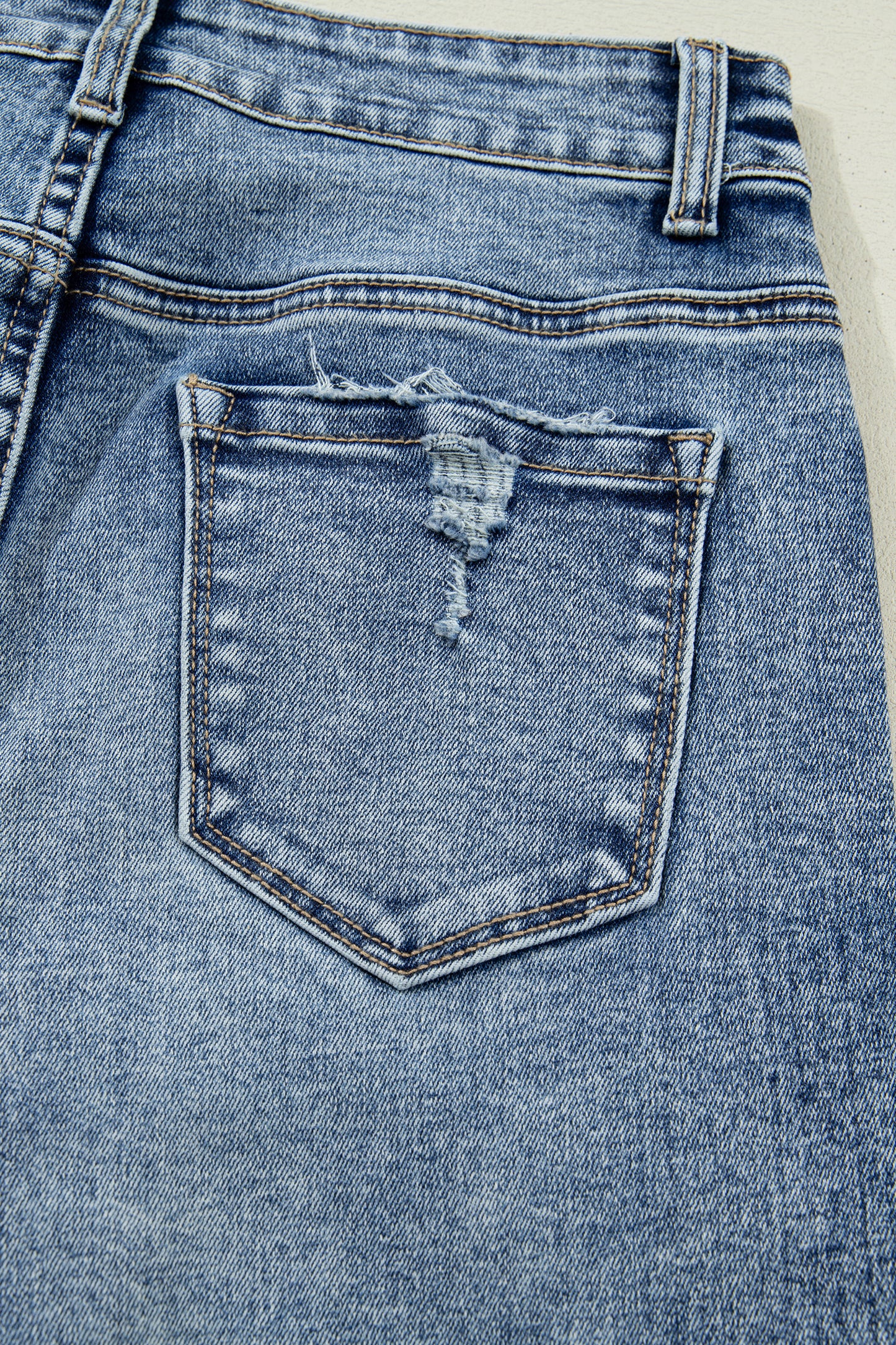 Ashleigh Blue Cuffed Straight Jeans