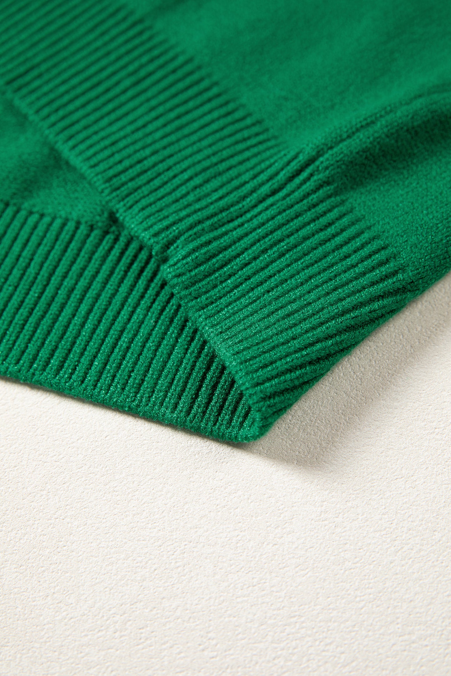 Parchment Corded Horseshoe Mock Neck Sweater Available in multiple colors