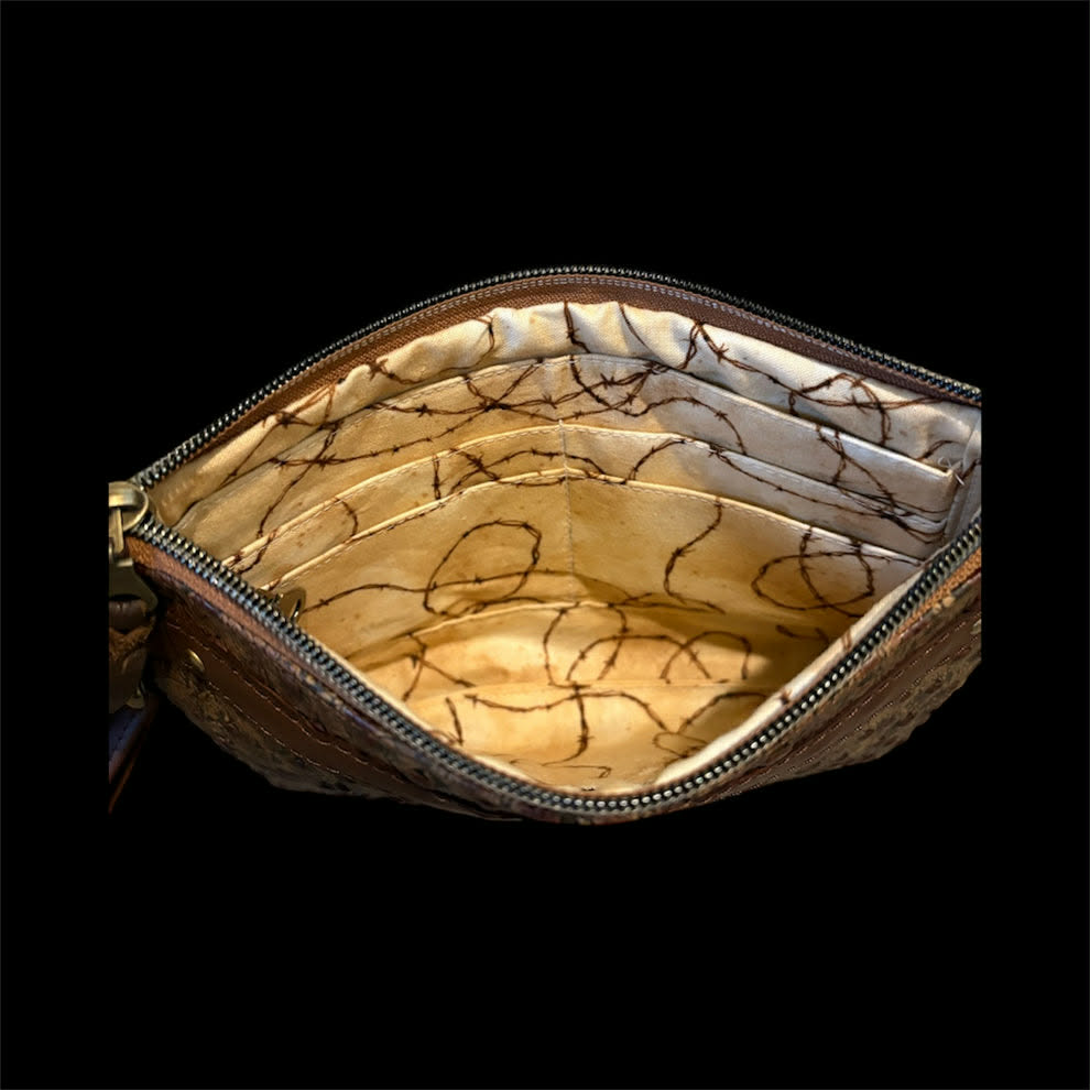 Twisted R Leather Turquoise Rose Wristlet – Made in Montana, USA