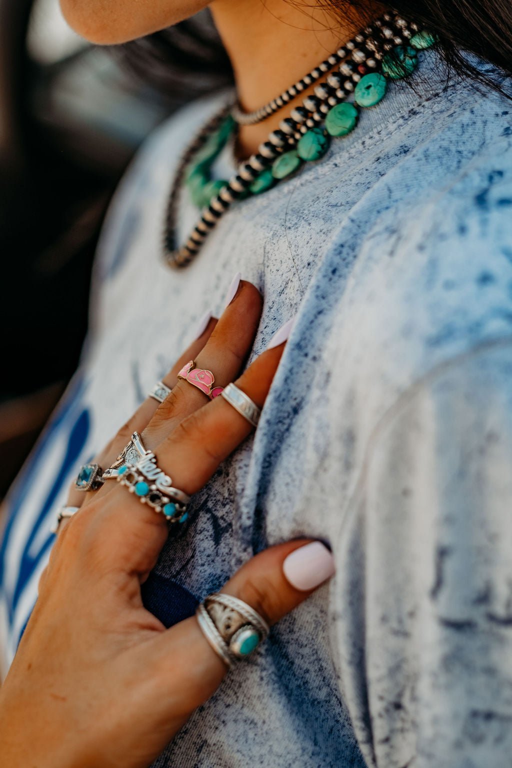 Western Jewelry Surprise Bundle – Faux Silver &amp; Turquoise