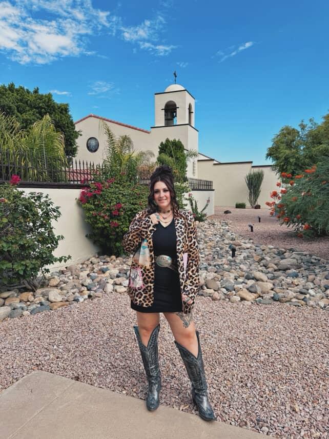 The Baha Ranch Retro Pop Western Collage Blazer | Includes Plus Sizes