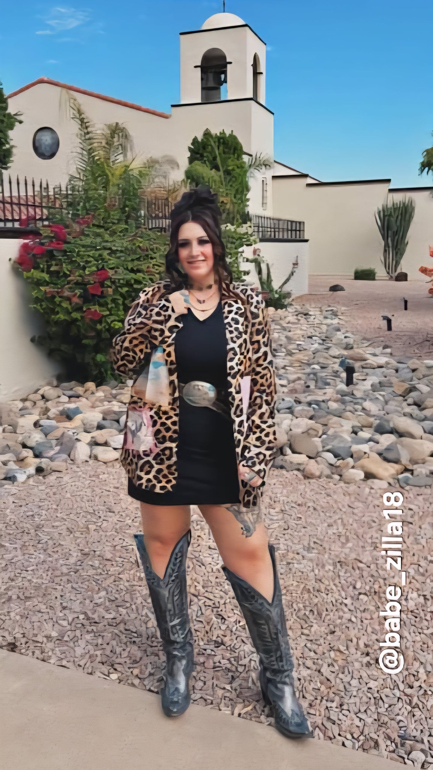 The Baha Ranch Retro Pop Western Collage Blazer | Includes Plus Sizes